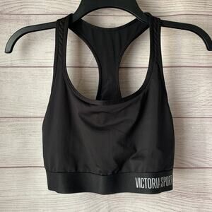 Victoria Secret Sport The Player Black Racerback Sports Bra Active Size Medium